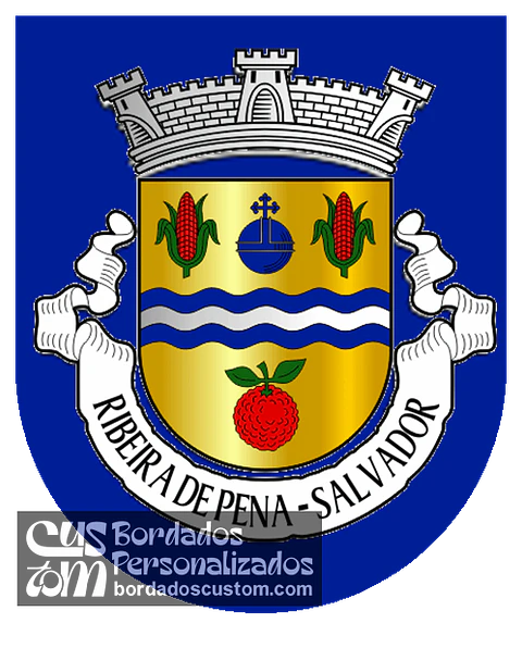 Emblema Bordado Antiga Freguesia de Ribeira de Pena (Salvador) (Ribeira de Pena, Vila Real)