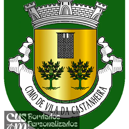 Emblema Bordado Freguesia de Cimo de Vila da Castanheira (Chaves, Vila Real) 1