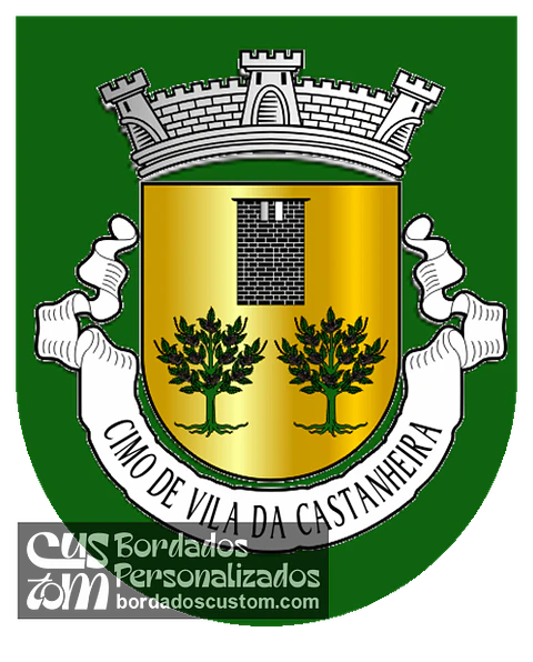 Emblema Bordado Freguesia de Cimo de Vila da Castanheira (Chaves, Vila Real)