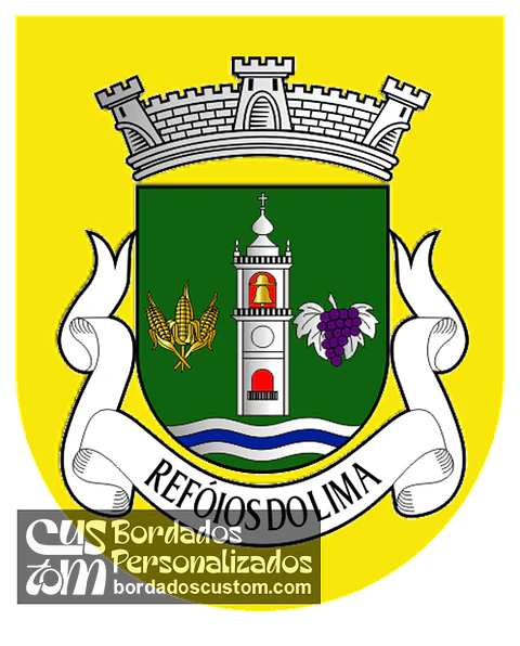 Emblema Bordado Freguesia de Refóios do Lima (Ponte de Lima, Viana do Castelo)