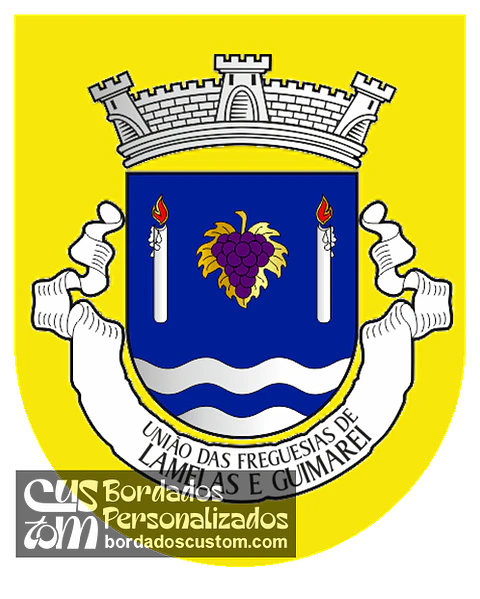 Emblema Bordado Freguesia de Lamelas e Guimarei (Santo Tirso, Porto)