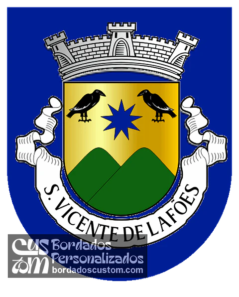 Emblema Bordado Freguesia de São Vicente de Lafões (Oliveira de Frades, Viseu)