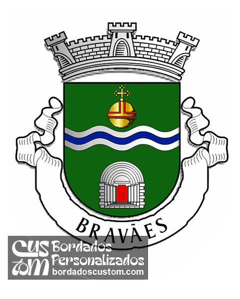 Emblema Bordado Freguesia de Bravães (Ponte da Barca, Viana do Castelo)