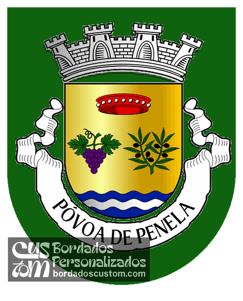 Emblema Bordado Freguesia de Póvoa de Penela (Penedono, Viseu)