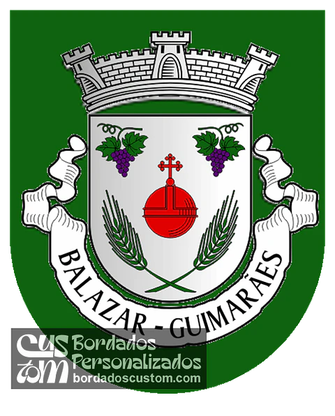 Emblema Bordado Antiga Freguesia de Balazar (Guimarães, Braga)