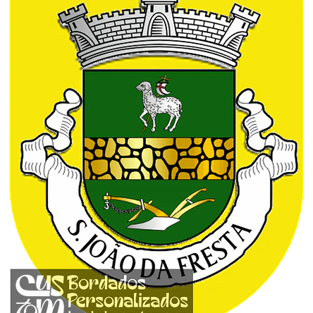 Emblema Bordado Freguesia de São João da Fresta (Mangualde, Viseu) 1