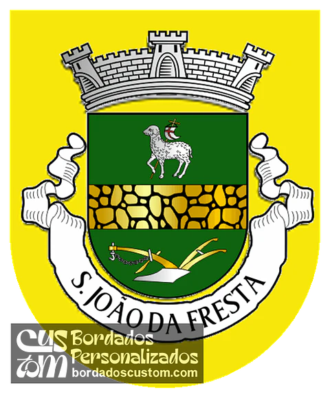 Emblema Bordado Freguesia de São João da Fresta (Mangualde, Viseu)