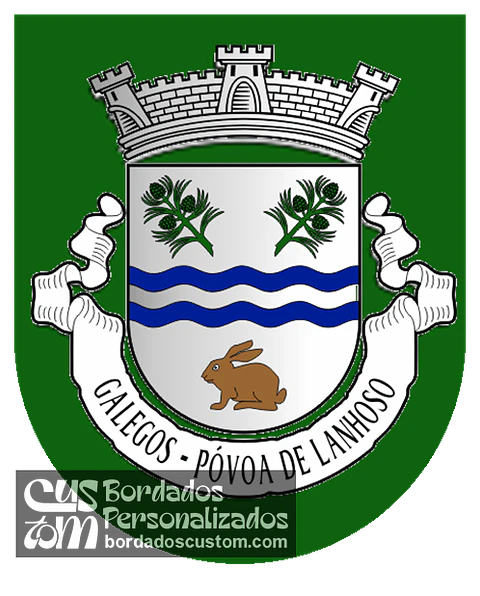 Emblema Bordado Freguesia de Galegos (Póva de Lanhoso, Braga)