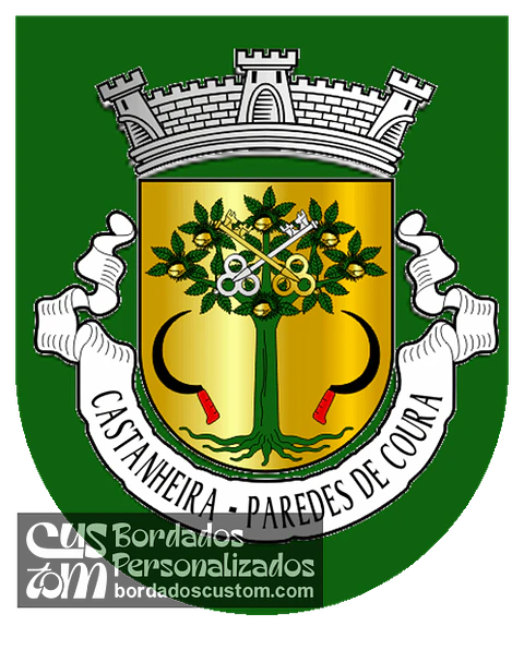 Emblema Bordado Freguesia de Castanheira (Paredes de Coura, Viana do Castelo)