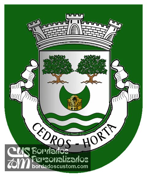 Emblema Bordado Freguesia de Cedros (Horta, Açores)