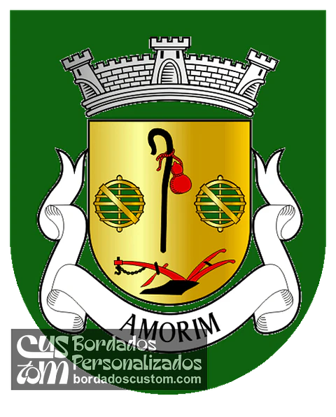 Emblema Bordado Antiga Freguesia de Amorim (Póvoa de Varzim, Porto)