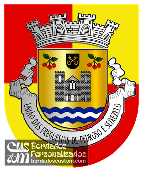 Emblema Bordado Freguesia de Pedroso e Seixezelo (Vila Nova de Gaia, Porto)