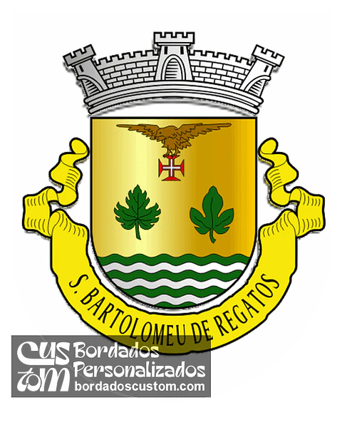 Emblema Bordado Freguesia de São Bartolomeu de Regatos (Angra do Heroísmo, Açores)