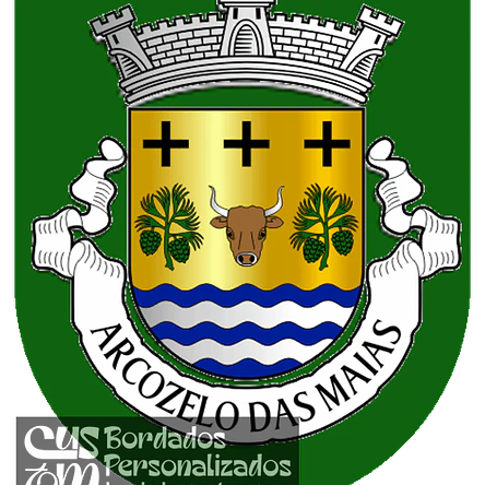 Emblema Bordado Freguesia de Arcozelo das Maias (Pinheiro, Viseu) 1