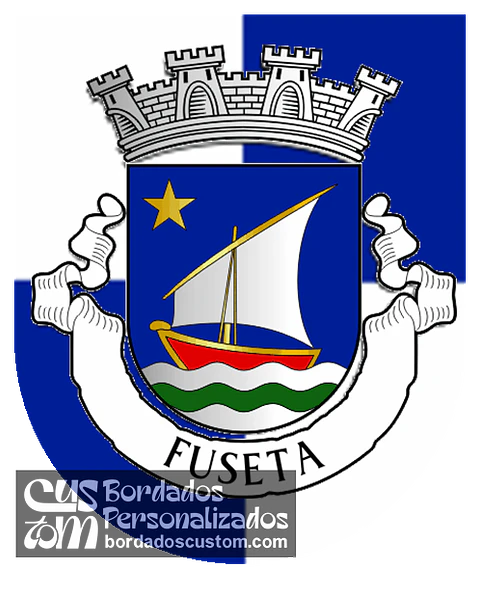 Emblema Bordado Antiga Freguesia de Fuseta (Olhão, Faro)