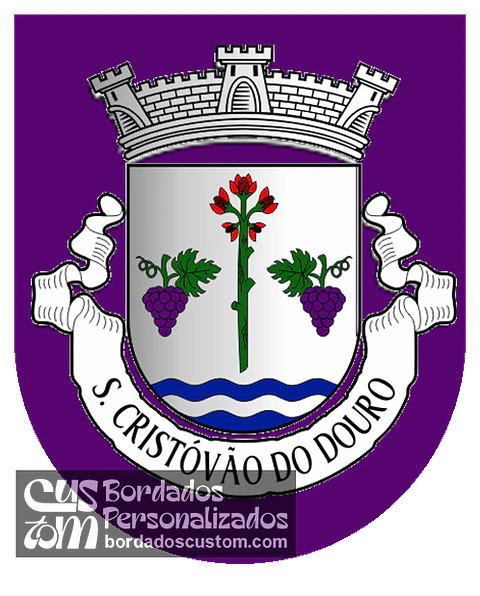 Emblema Bordado Antiga Freguesia de São Cristóvão do Douro (Sabrosa, Vila Real)