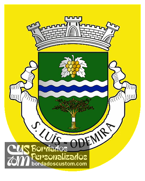 Emblema Bordado Freguesia de São Luís (Odemira, Beja)