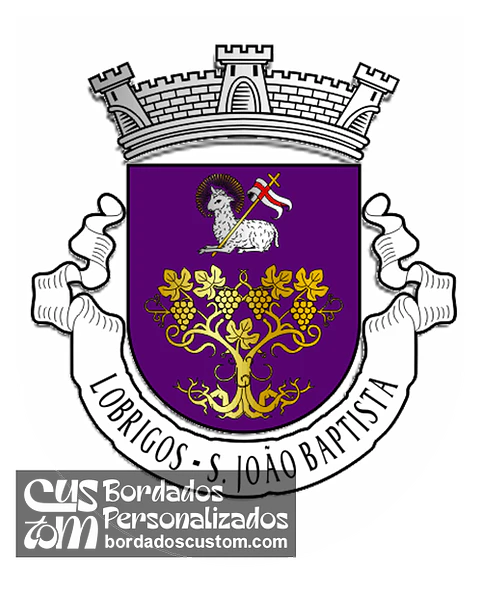 Emblema Bordado Antiga Freguesia de Lobrigos (São João Baptista) (Santa Marta de Penaguião, Vila Real)
