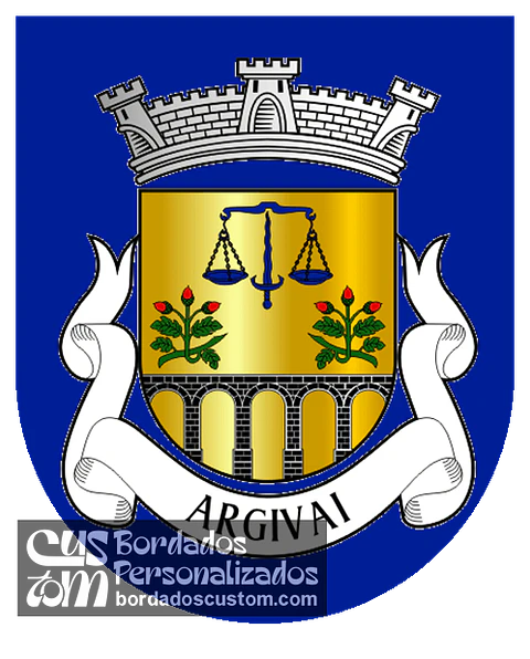 Emblema Bordado Antiga Freguesia de Argivai (Póvoa de Varzim, Porto)