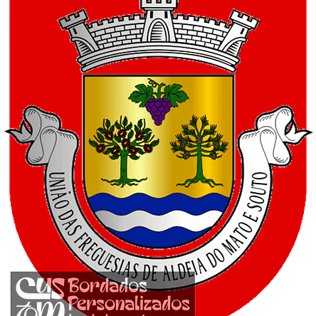 Emblema Bordado Freguesia de Aldeia do Mato e Souto (Abrantes, Santarém) 1