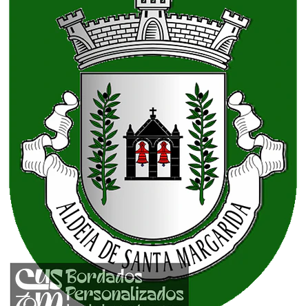 Emblema Bordado Freguesia de Aldeia de Santa Margarida (Idanha-a-Nova, Castelo Branco) 1