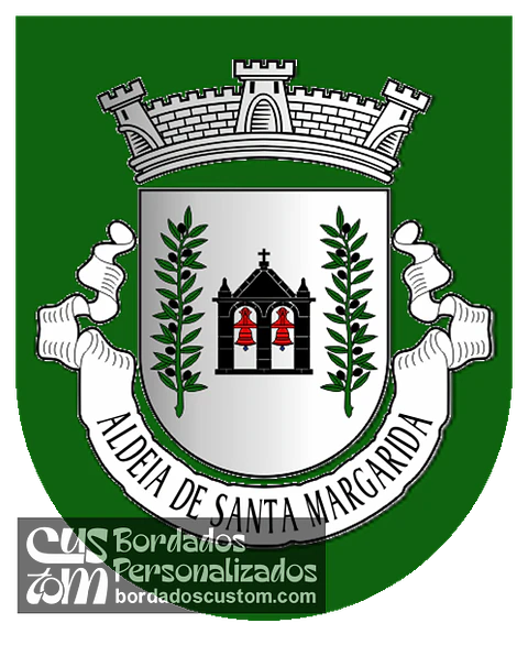 Emblema Bordado Freguesia de Aldeia de Santa Margarida (Idanha-a-Nova, Castelo Branco)