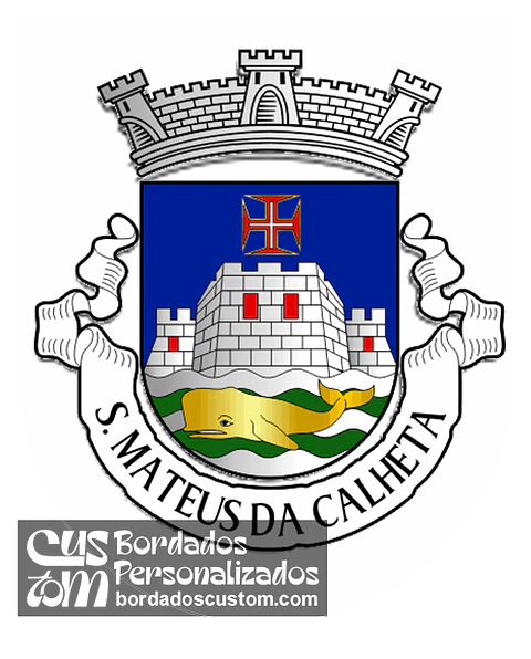 Emblema Bordado Freguesia de São Mateus da Calheta (Angra do Heroísmo, Açores)