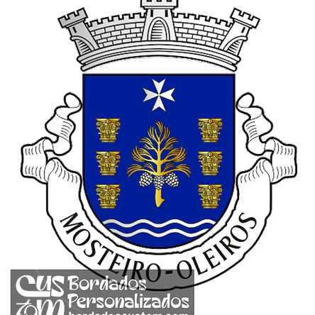 Emblema Bordado Freguesia de Mosteiro (Oleiros, Castelo Branco) 1