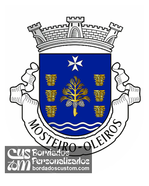 Emblema Bordado Freguesia de Mosteiro (Oleiros, Castelo Branco)