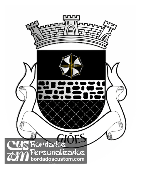 Emblema Bordado Freguesia de Giões (Alcoutim, Faro)