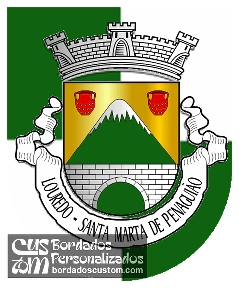 Emblema Bordado Antiga Freguesia de Louredo (Santa Marta de Penaguião, Vila Real)