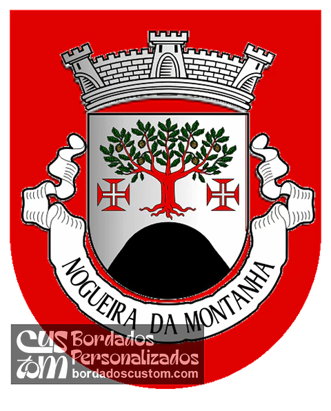 Emblema Bordado Freguesia de Nogueira da Montanha (Chaves, Vila Real)