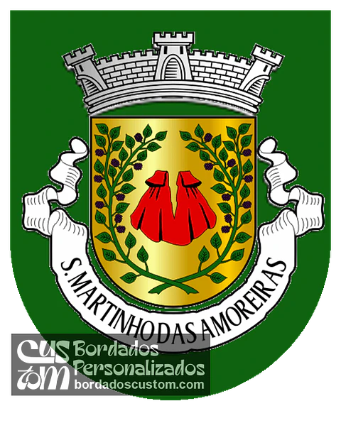 Emblema Bordado Freguesia de São Martinho das Amoreiras (Odemira, Beja)