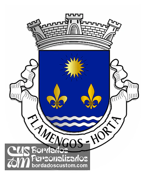 Emblema Bordado Freguesia de Flamengos (Horta, Açores)