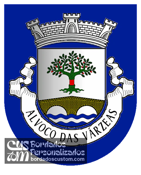 Emblema Bordado Freguesia de Alvoco das Várzeas (Oliveira do Hospital, Coimbra)