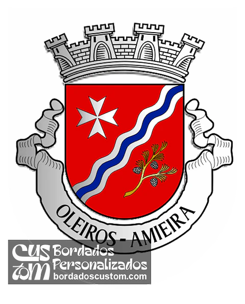 Emblema Bordado Freguesia de Oleiros - Amieira (Oleiros, Castelo Branco)