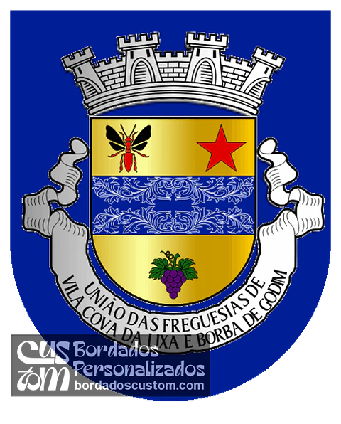 Emblema Bordado Freguesia de Vila Cova da Lixa e Borba de Godim (Felgueiras, Porto)