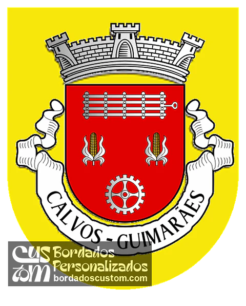 Emblema Bordado Antiga Freguesia de Calvos (Guimarães, Braga)