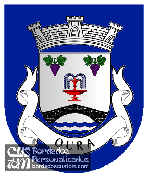 Emblema Bordado Freguesia de Oura (Chaves, Vila Real)