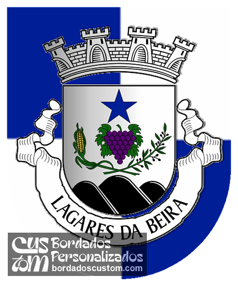 Emblema Bordado Freguesia de Lagares da Beira (Oliveira do Hospital, Coimbra)