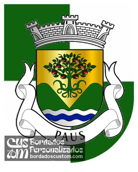 Emblema Bordado Freguesia de Paus (Resende, Viseu)