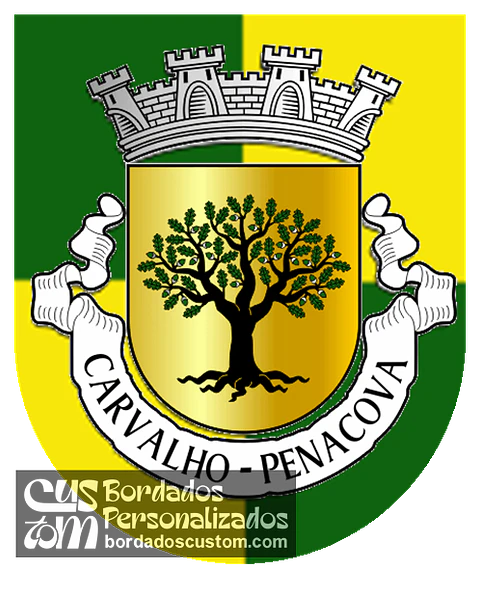 Emblema Bordado Freguesia de Carvalho (Penacova, Coimbra)