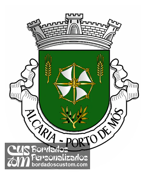 Emblema Bordado Antiga Freguesia de Alcaria (Porto de Mós, Leiria)