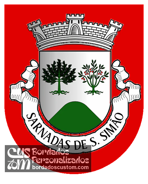 Emblema Bordado Freguesia de Sarnadas de São Simão (Oleiros, Castelo Branco)