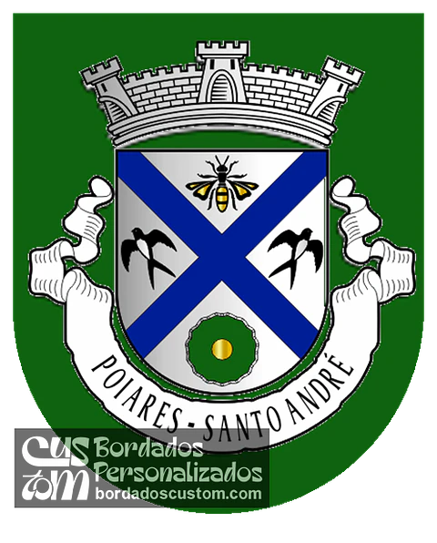 Emblema Bordado Freguesia de Poiares (Santo André) (Vila Nova de Poiares, Coimbra)