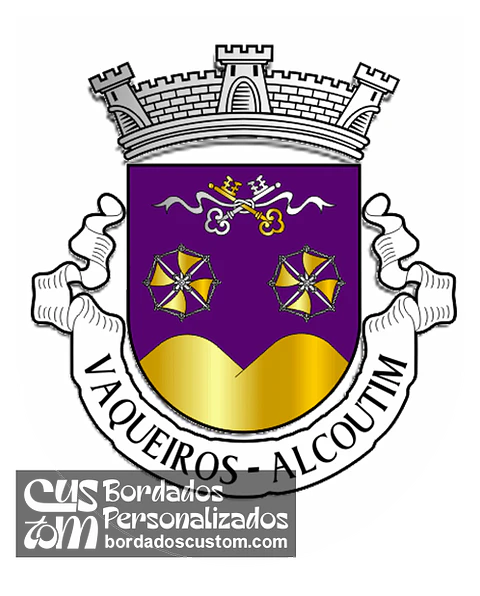 Emblema Bordado Freguesia de Vaqueiros (Alcoutim, Faro)