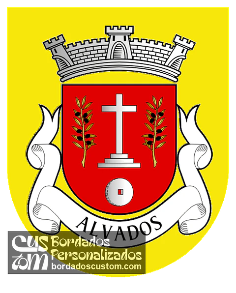 Emblema Bordado Antiga Freguesia de Alvados (Porto de Mós, Leiria)