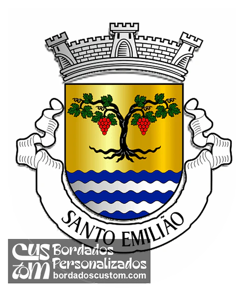 Emblema Bordado Freguesia de Santo Emilião (Póva de Lanhoso, Braga)