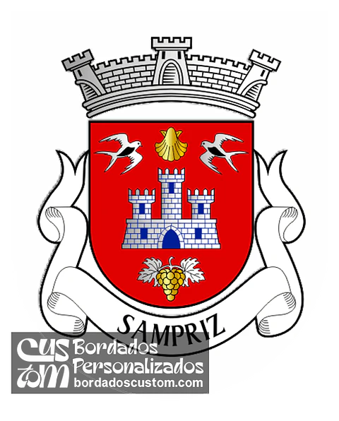 Emblema Bordado Freguesia de Sampriz (Ponte da Barca, Viana do Castelo)