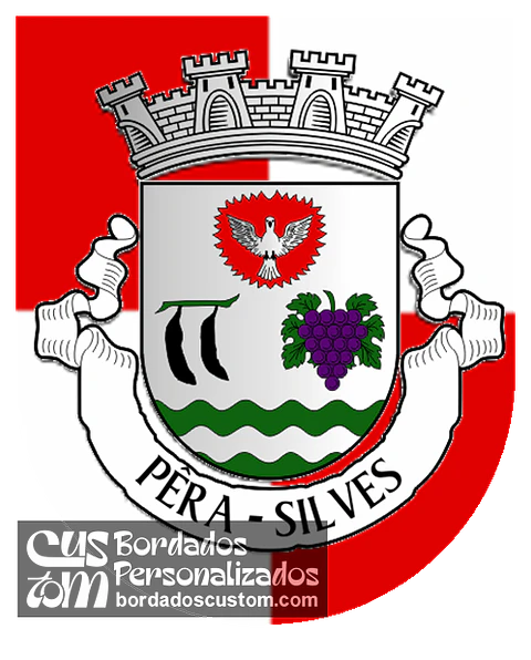 Emblema Bordado Antiga Freguesia de Pêra (Silves, Faro)